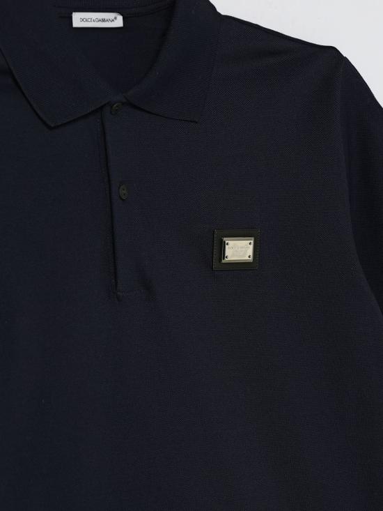 26SS [키즈] 돌체앤가바나 폴로 셔츠 L4JTCXG7P1S B0665 Blue - DOLCE & GABBANA