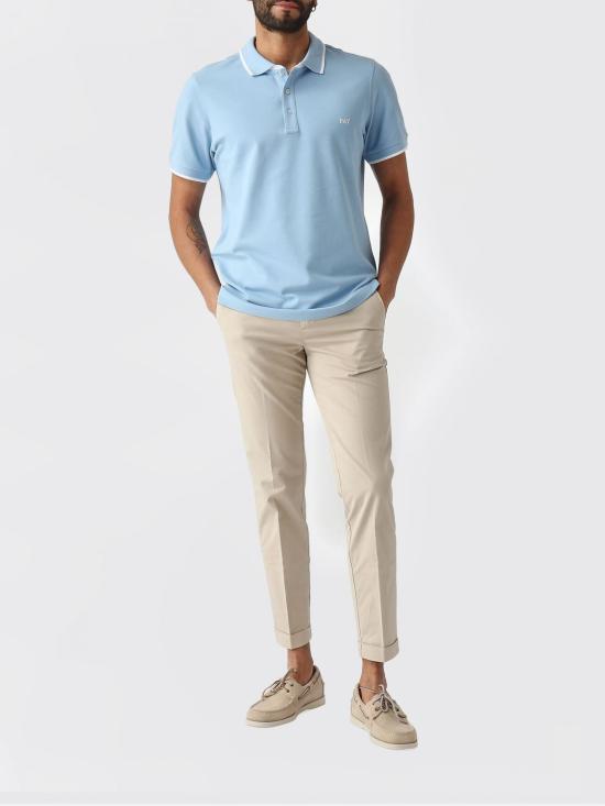 26SS 페이 폴로 티셔츠 NPMB252140STDWB201 U600 Sky Blue - FAY
