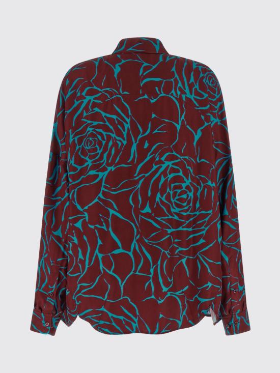 26SS 드리스 반 노튼 셔츠 2611307003244 358 Burgundy - DRIES VAN NOTEN