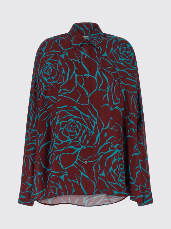 26SS 드리스 반 노튼 셔츠 2611307003244 358 Burgundy - DRIES VAN NOTEN