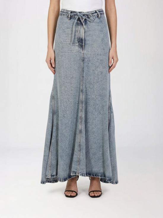 26SS 세미쿠튀르 데님 스커트 Y6SY12 JNS69 Green