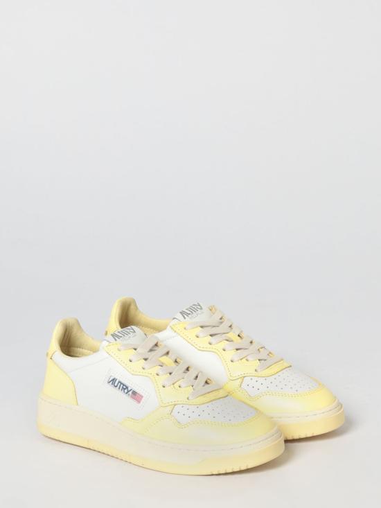 26SS 오트리 메달리스트 로우 레더 스니커즈 AULWWB63 Yellow - AUTRY