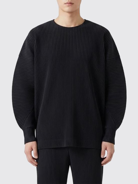 26SS 옴므 플리세 이세이 미야케 반팔 티셔츠 HP66JK013 15 Black