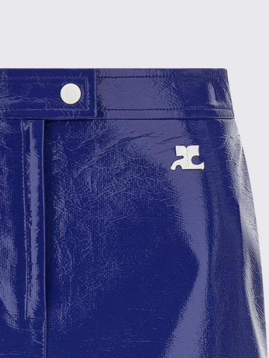 26SS 쿠레쥬 숏 스커트 223CJU001VY0014 7087 Blue - COURREGES