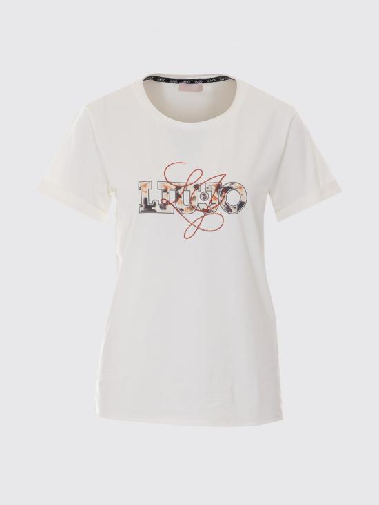 26SS 리우조 반팔 티셔츠 TA6163JS003 P9312 Yellow Cream - LIU JO