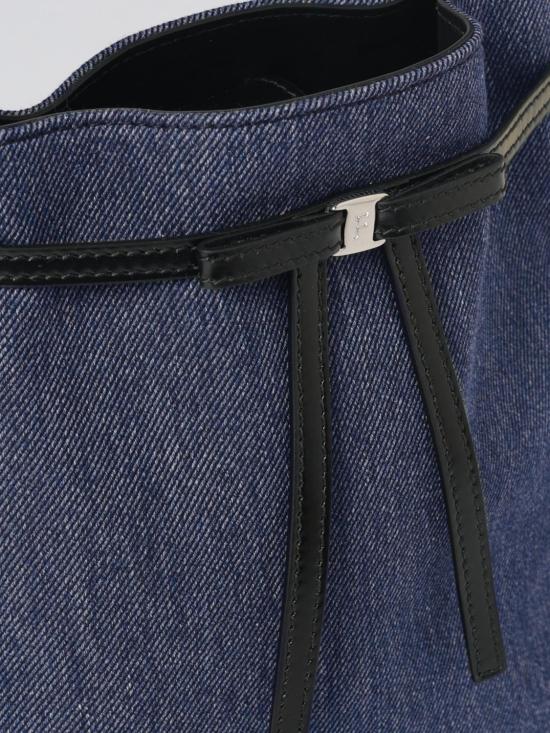 26SS 살바토레 페라가모 토트백 221104 790320 001 Denim - SALVATORE FERRAGAMO