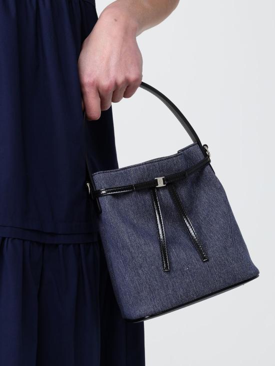 26SS 살바토레 페라가모 토트백 221104 790320 001 Denim - SALVATORE FERRAGAMO