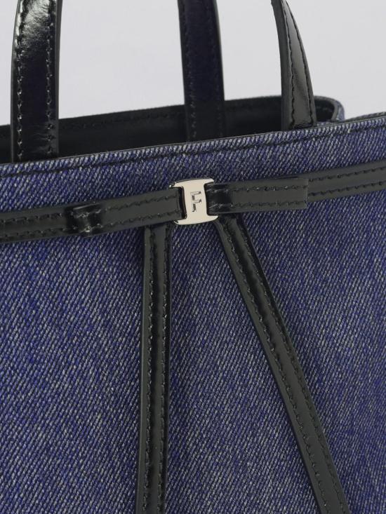 26SS 살바토레 페라가모 토트백 221103 790325 001 Denim - SALVATORE FERRAGAMO