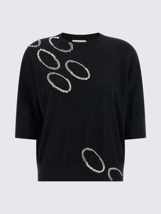 26SS 드리스 반 노튼 스웨터 2610112023700 900 Black - DRIES VAN NOTEN