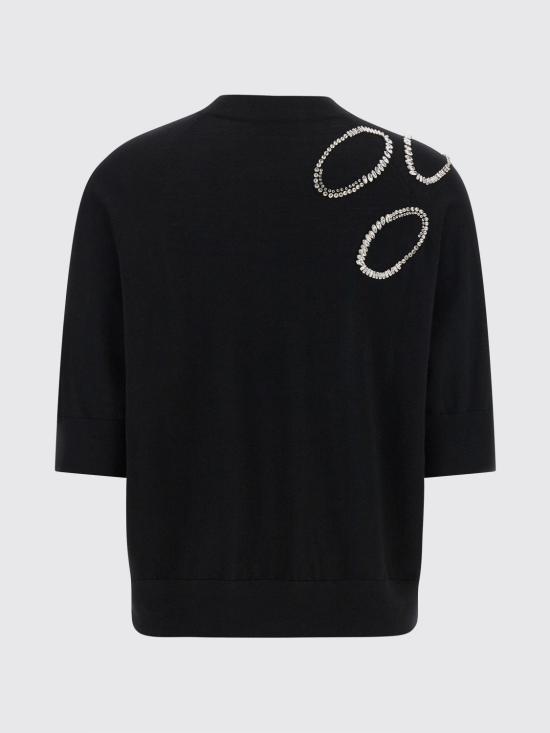26SS 드리스 반 노튼 스웨터 2610112023700 900 Black - DRIES VAN NOTEN