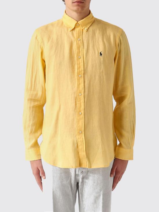 26SS 폴로 랄프로렌 긴팔 셔츠 710966294 515 Lemon
