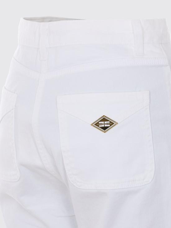 26SS 엘리자베타프랜치 데님 팬츠 PJ22N61E2 360 White - ELISABETTA FRANCHI