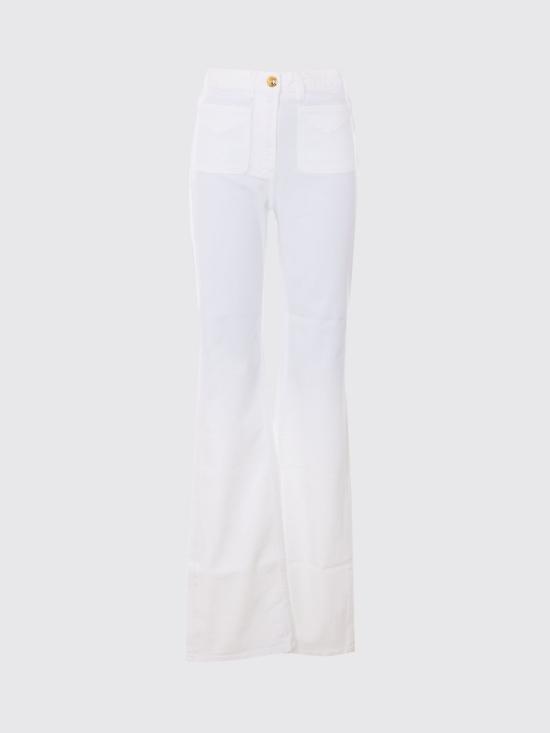 26SS 엘리자베타프랜치 데님 팬츠 PJ22N61E2 360 White - ELISABETTA FRANCHI