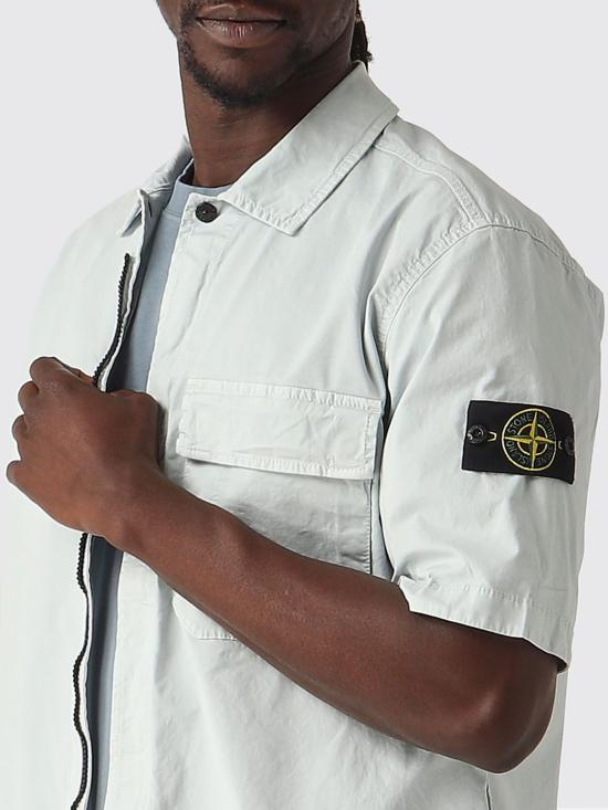 26SS 스톤 아일랜드 반팔 셔츠 1100025S0A10 V0041 Sky - STONE ISLAND