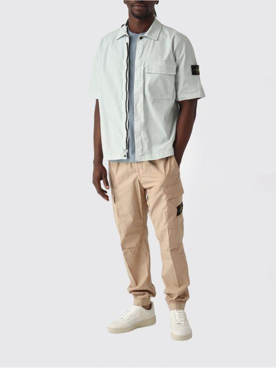 26SS 스톤 아일랜드 반팔 셔츠 1100025S0A10 V0041 Sky - STONE ISLAND