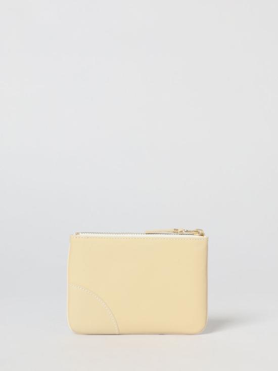 26SS 꼼데가르송 클래식 레더 라인 파우치 SA8100 802 White - COMME DES GARCONS