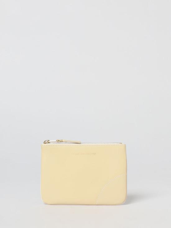 26SS 꼼데가르송 클래식 레더 라인 파우치 SA8100 802 White
