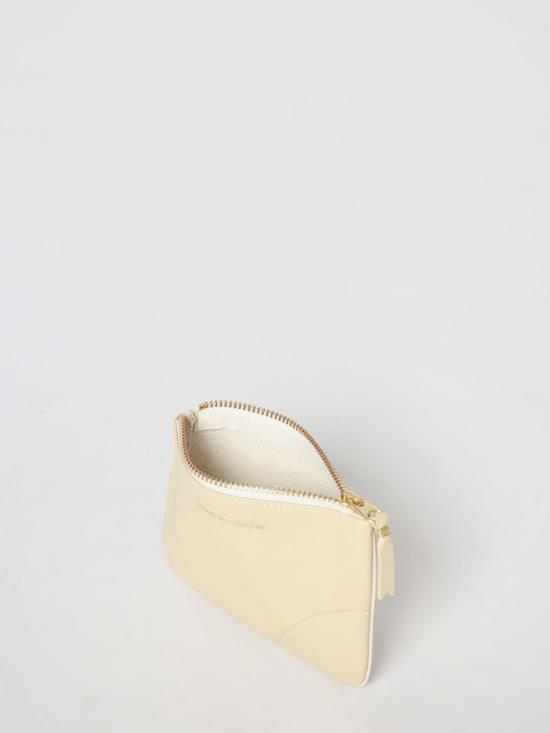 26SS 꼼데가르송 클래식 레더 라인 파우치 SA8100 802 White - COMME DES GARCONS