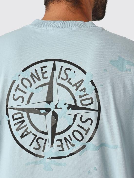 26SS 스톤 아일랜드 반팔 티셔츠 2100001S0E14 V004A Sky Blue - STONE ISLAND