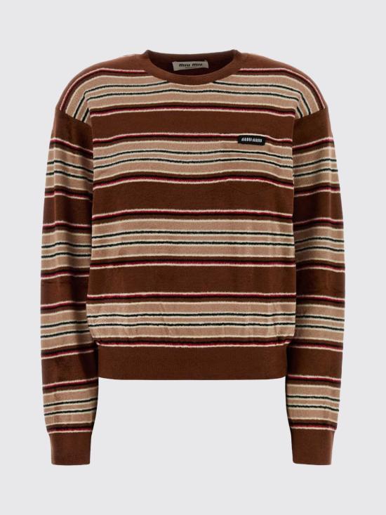 26SS 미우미우 스웨터 MML03SSOOO185M F0005 Tobacco