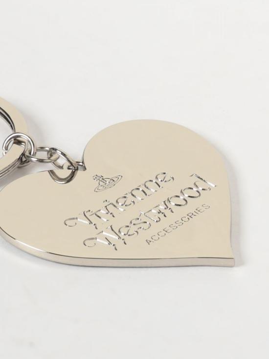 26SS 비비안웨스트우드 미러 하트 ORB 키링2 8203011WUOM0014 N403 Black - VIVIENNE WESTWOOD