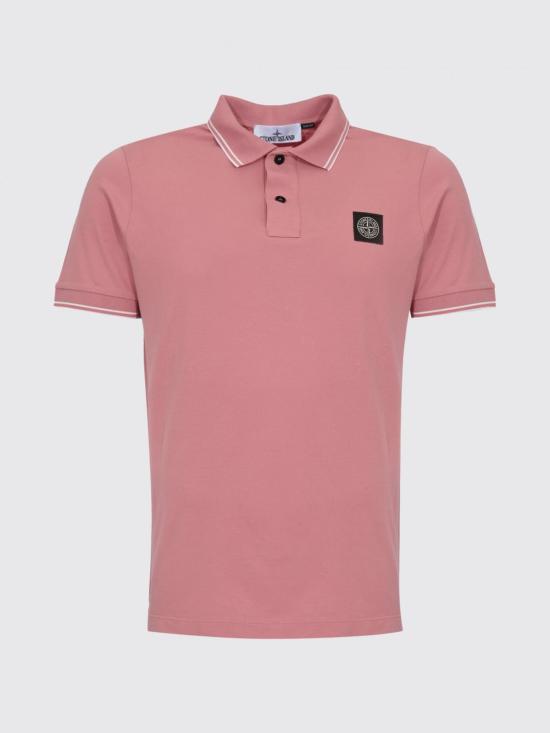 26SS 스톤 아일랜드 폴로 티셔츠 2200010S0018 V008G Pink - STONE ISLAND