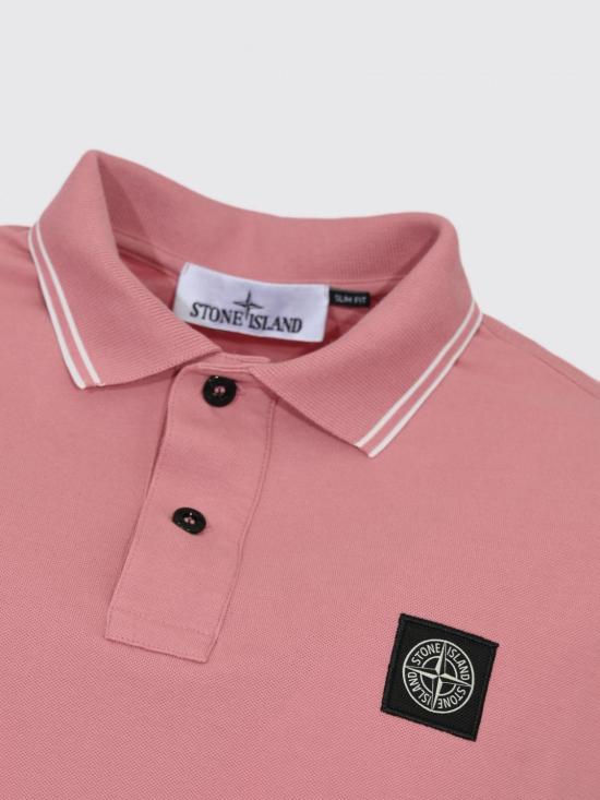 26SS 스톤 아일랜드 폴로 티셔츠 2200010S0018 V008G Pink - STONE ISLAND