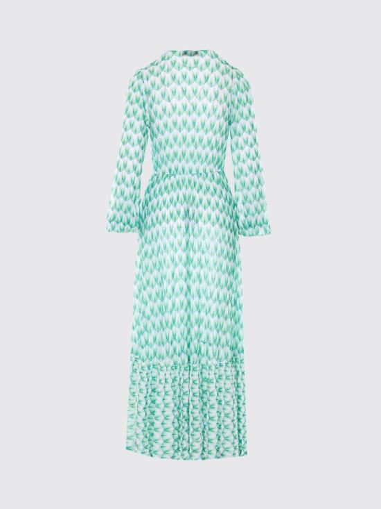 26SS 미소니 롱 원피스 MS26SQ0LBR014I S72OR Green - MISSONI