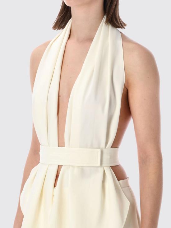 26SS 알베르타 페레티 민소매 티셔츠 8040128 0003 White - ALBERTA FERRETTI