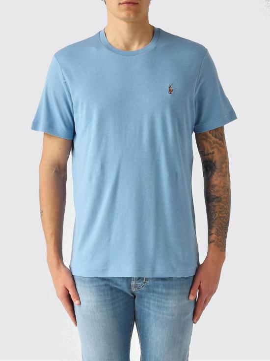 26SS 폴로 랄프로렌 포니 로고 자수 반팔티 710740727 086 Sky Blue