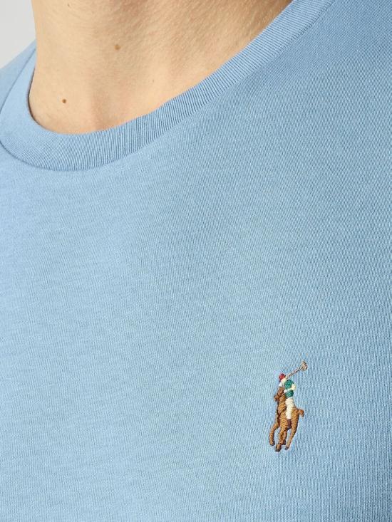 26SS 폴로 랄프로렌 포니 로고 자수 반팔티 710740727 086 Sky Blue - POLO RALPH LAUREN