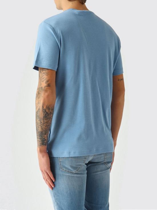 26SS 폴로 랄프로렌 포니 로고 자수 반팔티 710740727 086 Sky Blue - POLO RALPH LAUREN