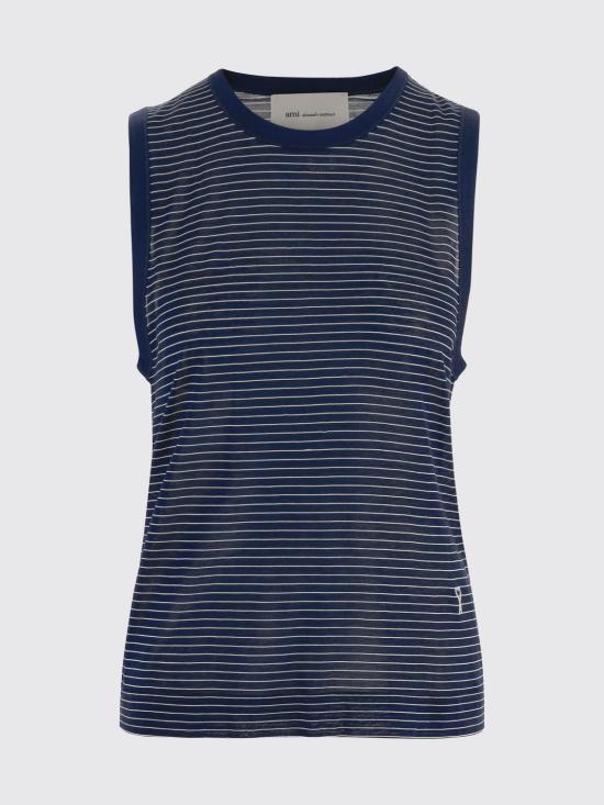 26SS 아미 민소매 티셔츠 FTP818JE0212 A044 Blue - AMI