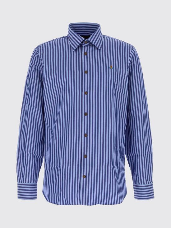 26SS 비비안웨스트우드 긴팔 셔츠 2401000JW018S K204 Blue - VIVIENNE WESTWOOD