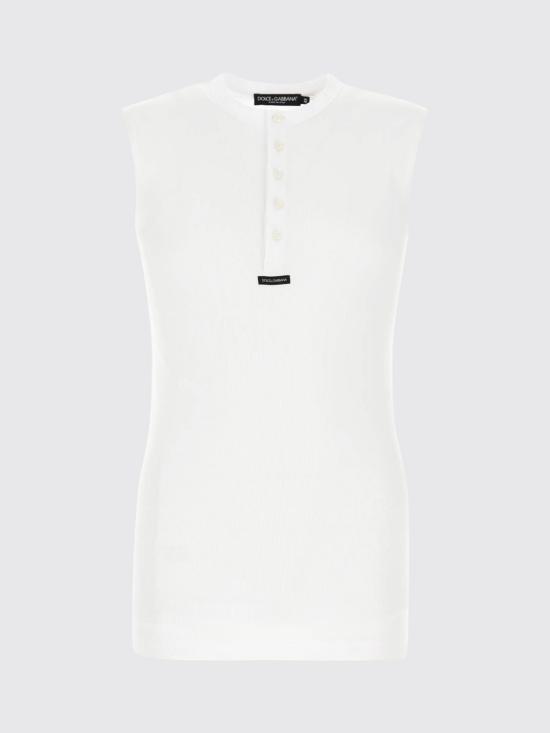 26SS 돌체앤가바나 스웨터 G8TO9TFU7AV W0800 White - DOLCE & GABBANA