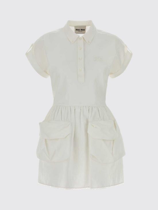 26SS 미우미우 미디 원피스 MF6142SOOO163M F0009 White