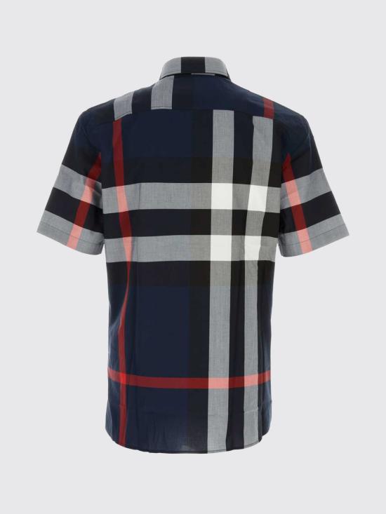 26SS 버버리 체크 코튼 셔츠 8079592 Navy - BURBERRY