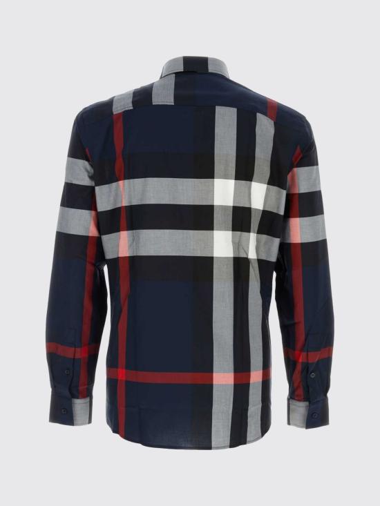 26SS 버버리 체크 코튼 셔츠 8073216 Navy - BURBERRY