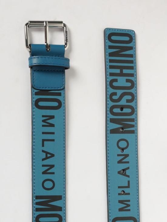 26SS 모스키노 가죽 벨트 80228010 Blue - MOSCHINO