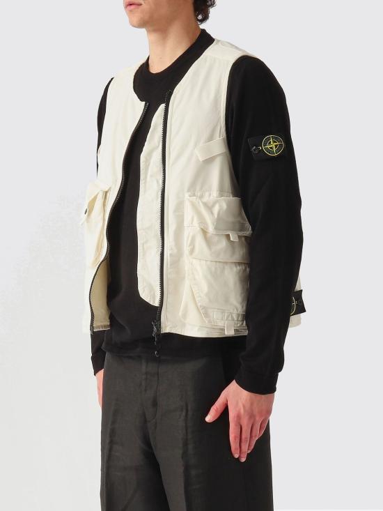 26SS 스톤 아일랜드 베스트 G100006S0318 V0093 Ivory - STONE ISLAND