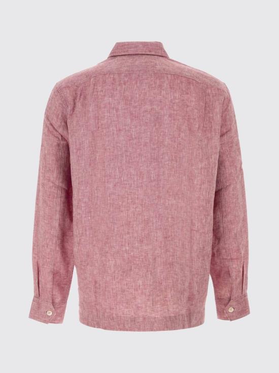 26SS 브루넬로 쿠치넬리 이지 핏 리넨 셔츠 MM6840618 C151 Red - BRUNELLO CUCINELLI