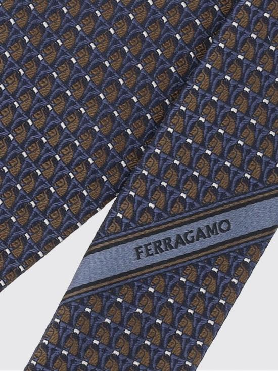 26SS 살바토레 페라가모 넥타이 351356 004 Blue - SALVATORE FERRAGAMO