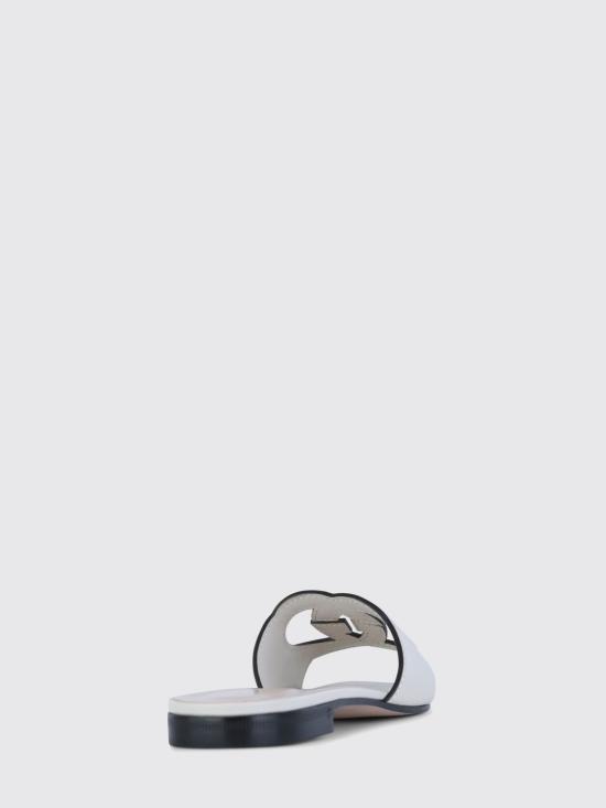 26SS 구찌 인터로킹 G 컷아웃 슬라이드 샌들 694451US000 9022 White - GUCCI