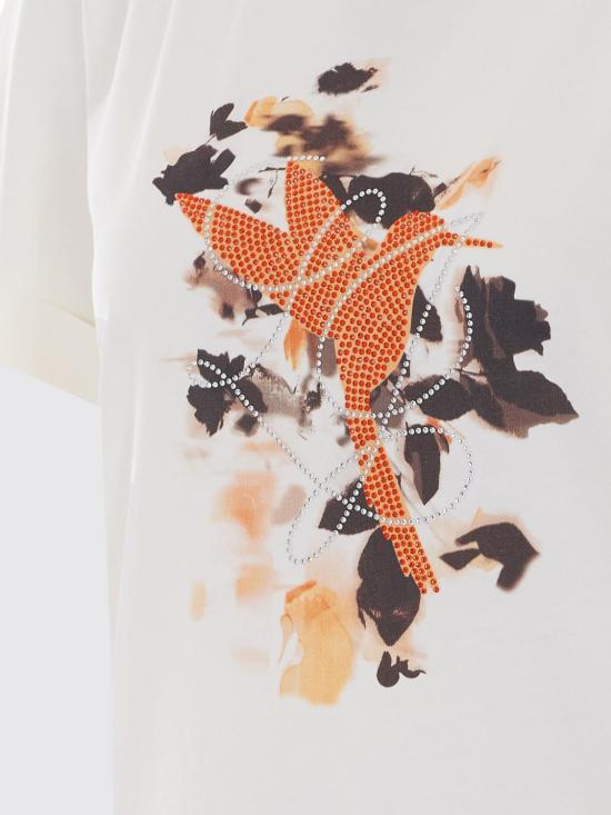 26SS 리우조 반팔 티셔츠 TA6163JS003 P9207 Milk - LIU JO