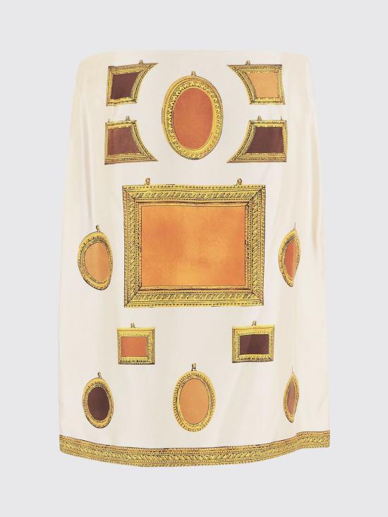 26SS 베르사체 미디 스커트 10246901A17951 5K920 Ivory - VERSACE