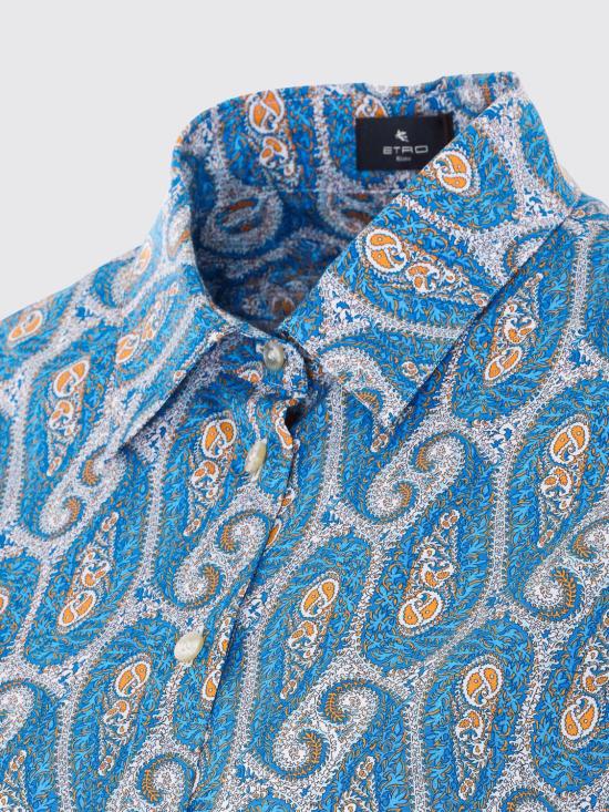 26SS 에트로 블라우스 WRIA002099SAEH6 X0809 Gnawed Blue - ETRO