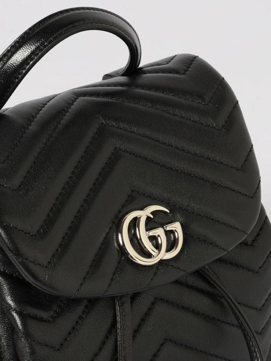 26SS 구찌 GG 마몽 미니 백팩 855921AAFXD 1000 Black - GUCCI
