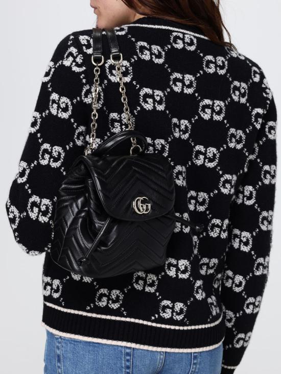 26SS 구찌 GG 마몽 미니 백팩 855921AAFXD 1000 Black - GUCCI