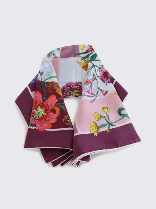 26SS 구찌 프린트 실크 트윌 까레 8501073G001 5472 Pink - GUCCI