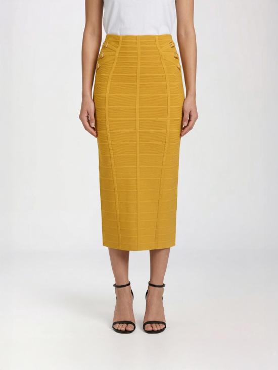26SS 엘리자베타프랜치 미디 스커트 GK30D62E2 EV4 Yellow